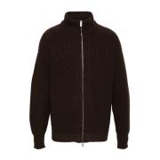 Kaffebrun Fiskerstrik Cardigan