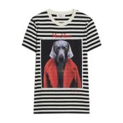 Weimaraner Print Kortærmet T-shirt