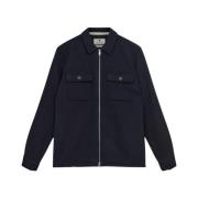 Blå Heavy Twill Overshirt