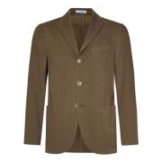 Beige Bomuldskanvas Blazer