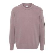 Lambswool Crewneck Sweater i Pudder