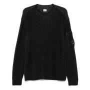 Lambswool crewneck sweater med Vanis strik