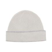 Kashmir Strikket Beige Hat