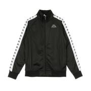 Slim Herre Track Jacket Sort/Hvid