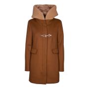 Brun Toggle Frakke Shearling Fleece