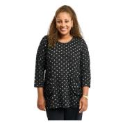 Polkaprikket A-Formet Bluse Lotte