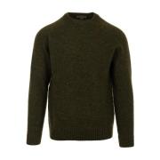 Militær Crew Neck Jumper Sweaters