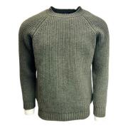 Raglan Lambswool Crew Neck Sweater