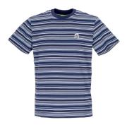 Stribet Strik Top Indigo Herre T-Shirt