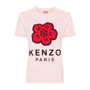 Pink Blomsterprint T-shirt