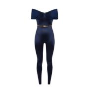 Navy Jumpsuit med Bælte