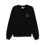 Sort Bomuld Crew Neck Sweater