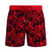 Flocked Flowers Badeshorts til Mænd