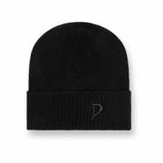 Blød Cashmere Beanie med Broderet Logo