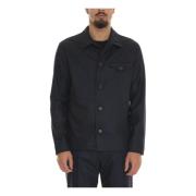 Flannel Overshirt med Frontlomme