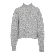 Meleret Turtleneck Sweater, Afslappet Fit