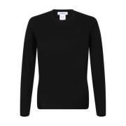 Sort Crew Neck Uld Sweater