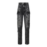 Cargo Lomme Slim Bomuld Jeans