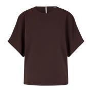 Elegant damebluse med halvlange ærmer