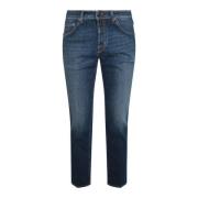 Blå Bomuld Jeans Regular Fit