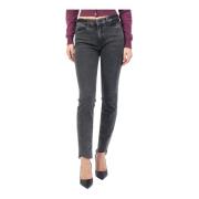 Sort Slim Fit Ankel Jeans