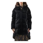 Blank midi puffer jakke