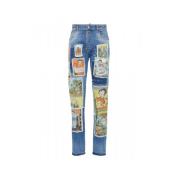 Betty Boop Denim Jeans med Patchwork