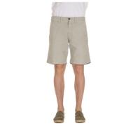 Grøn Bomuld Bermuda Shorts