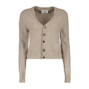 V-hals Langærmet Cashmere Cardigan