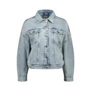 Oversized Denim Jakke Kort Pasform