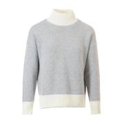 Uldblanding højhalset sweater