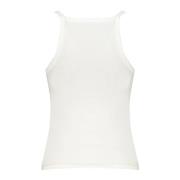 Hvid Dame Tank Top Logo Print