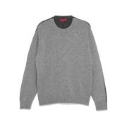 To-farvet uld-cashmere sweater