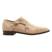 Lysbrun Dobbelt Monk Strap Sko