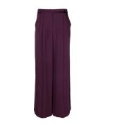 Elegant Lilla Wide Leg Bukser