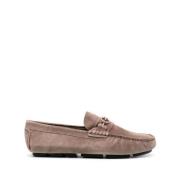 Elegant Beige Loafers i Cow Leather