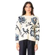 Blomstermønster Langærmet Sweater