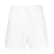 Beige Bomuldscasual Shorts