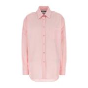 Pink Poplin Skjorte til Kvinder