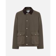 Field Jacket med Corduroy Krave