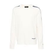 Ribstrik Sweater med Stribe