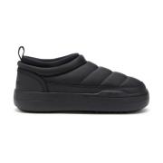 Sort Logo Sandaler Slip-On Stil