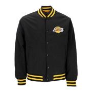 NBA Script Bomber Jakke Sort/Lilla