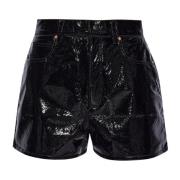 Faux Læder Shorts