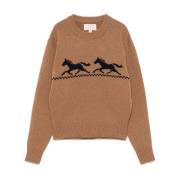 Brun Uld Crew Neck Sweater