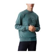 Chenille Sweatshirt med Broderet Logo