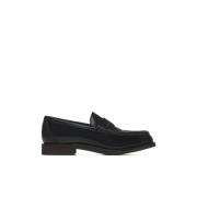 Sorte Penny Loafers med Monili Pynt