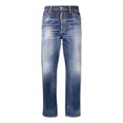 Kvinders Straight Leg Denim Jeans