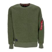 Sherpa Crewneck Sweatshirt Salviegrøn