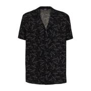 Logo Print Button-Up Skjorte